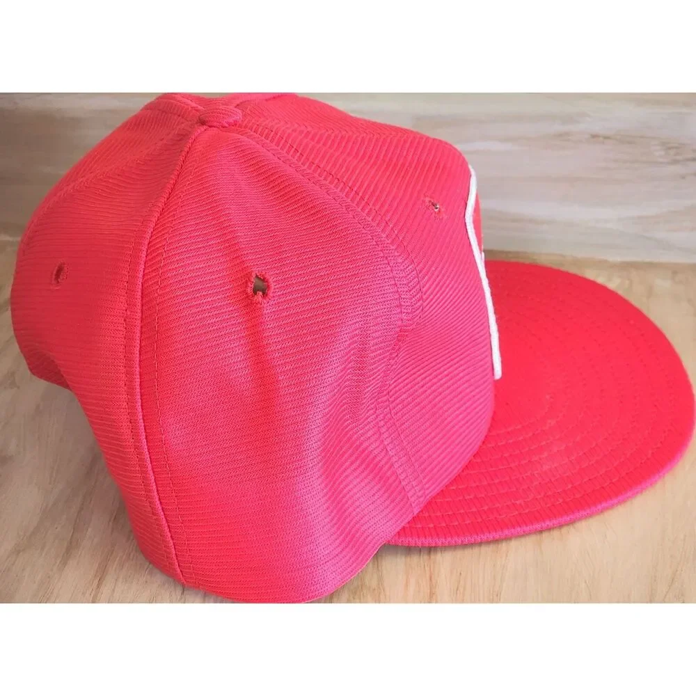Delco Freedom II Snapback Hat Large Adjustable Vintage Cap Funkap Red